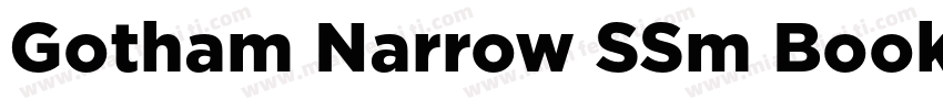 Gotham Narrow SSm Book Regular字体转换